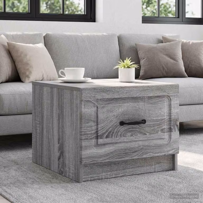 Maison Exclusive - Tavolino Sonoma grigio, 49 x 50 x 37 cm, realizzato in legno composito