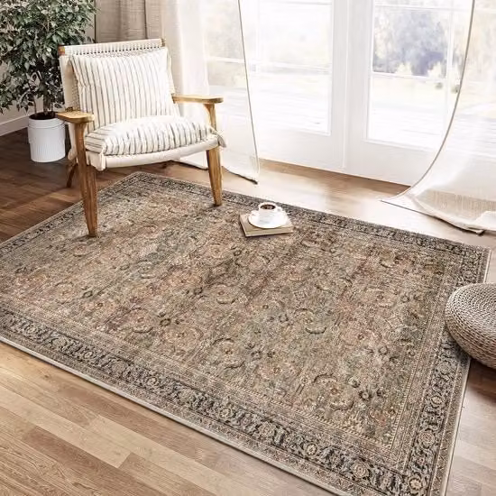 Tappeto Moderno e Astratto HUGEAR Multicolore, Antiscivolo e Lavabile in Lavatrice, L 150 cm x P 80 cm