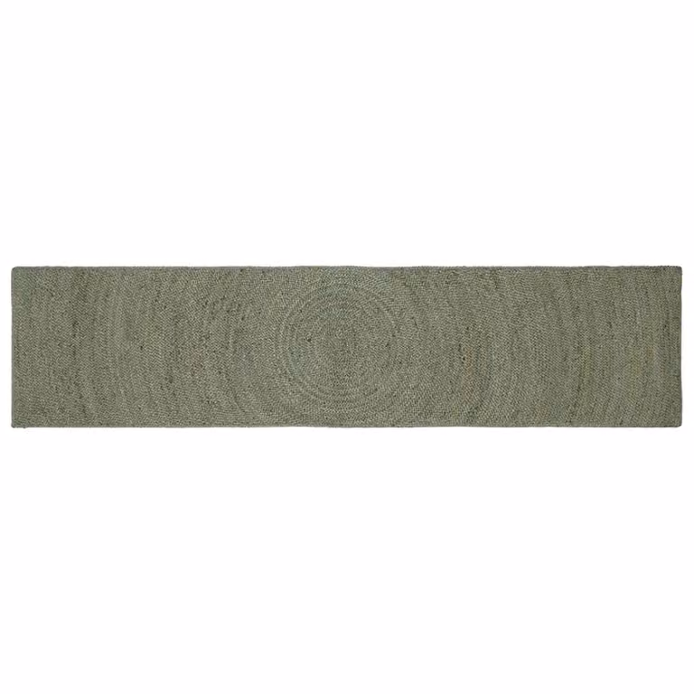 Tappeto in juta vidaXL verde per area living, L: 60 cm, P: 250 cm