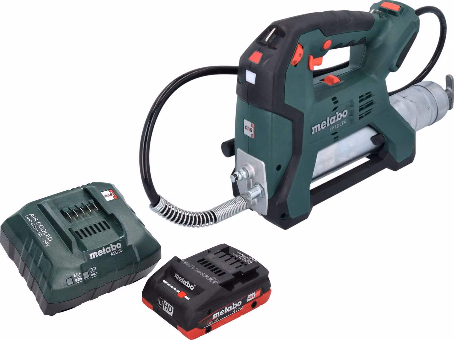 Metabo FP 18 LTX Pompa per grasso a batteria 18 V 690 bar + 1x batteria 4,0 Ah + caricabatteria