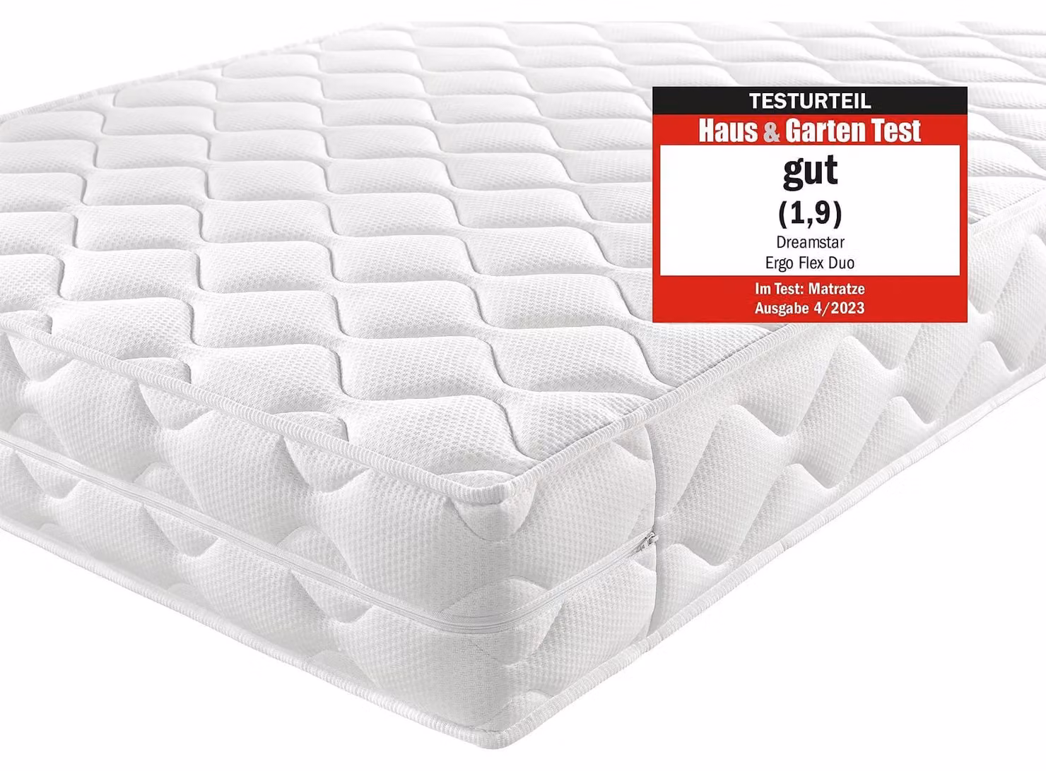Materasso in memory foam - Ortopedico 7 zone - 90 x 200 cm - H2 e H3 - Altezza 16 cm