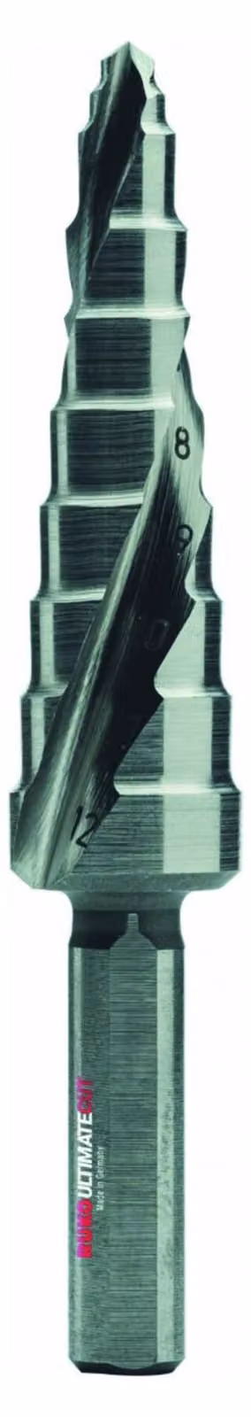 Punta a gradini Ruko ULTIMATECUT HSS con punta FLOWSTEP misura 0/9