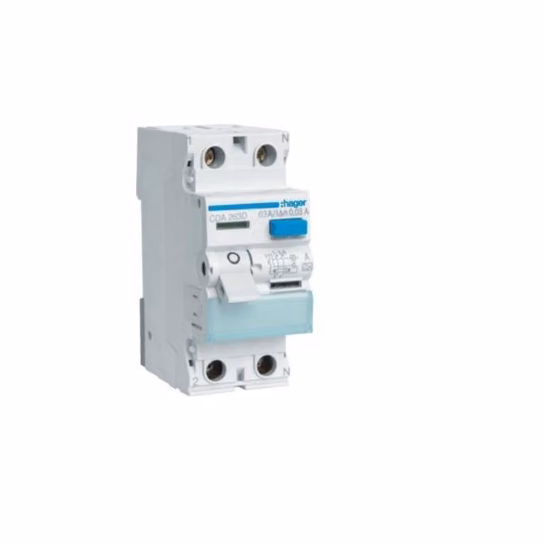 Hager RCD a 2 poli 63A/30mA, 6kA CDA263D