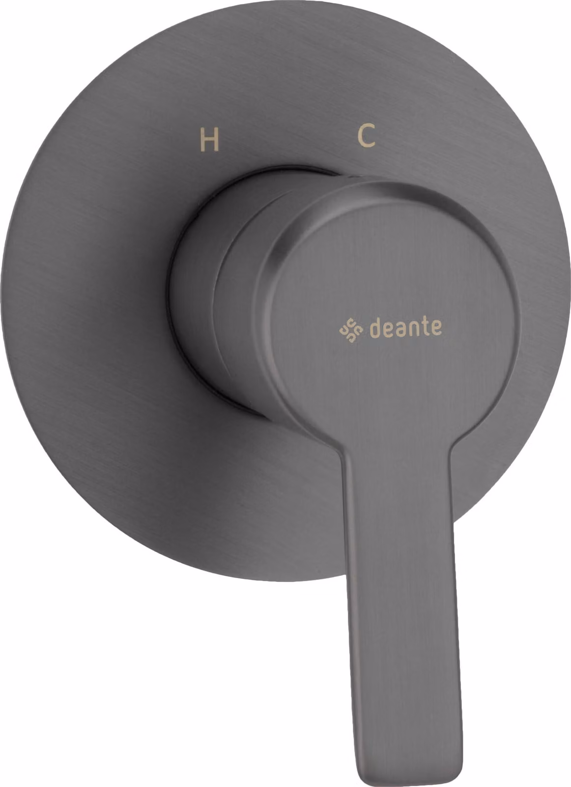 Moderno rubinetto per doccia in titanio ARNIKA-30, L/A/D circa 8,4/9,9/9,9 cm