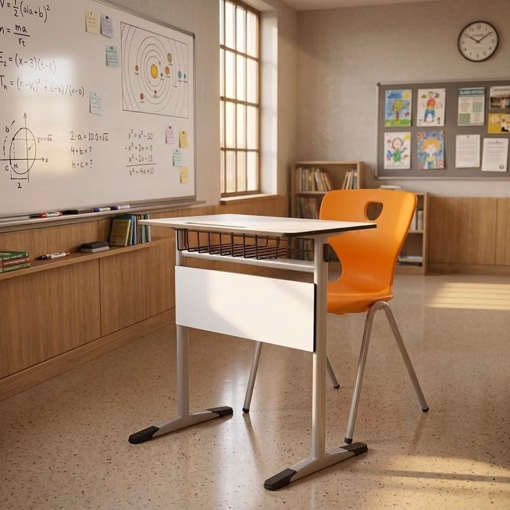 Set tavolo e sedia per bambini, mobili ergonomici per la scuola, arredamento per la cameretta