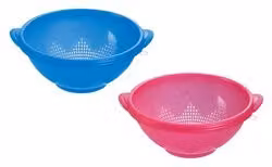 Scolapasta rotondo in plastica Margherita Cosmoplast assortito, Diametro: 28 cm