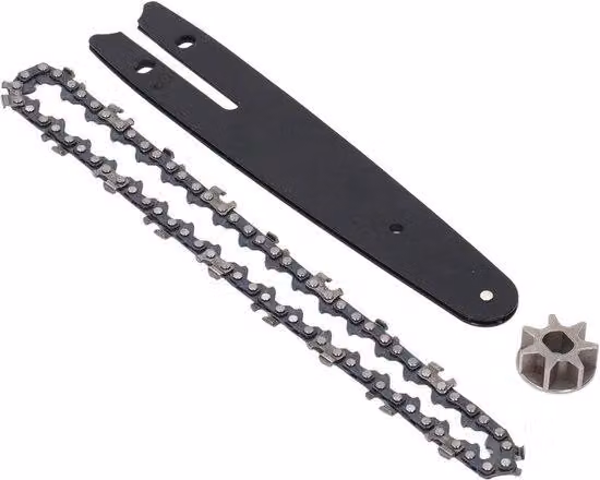 Kit catena per motosega: pignone in acciaio da 186 mm, barra da 230 mm, catena da 15 cm, ricambio per motosega