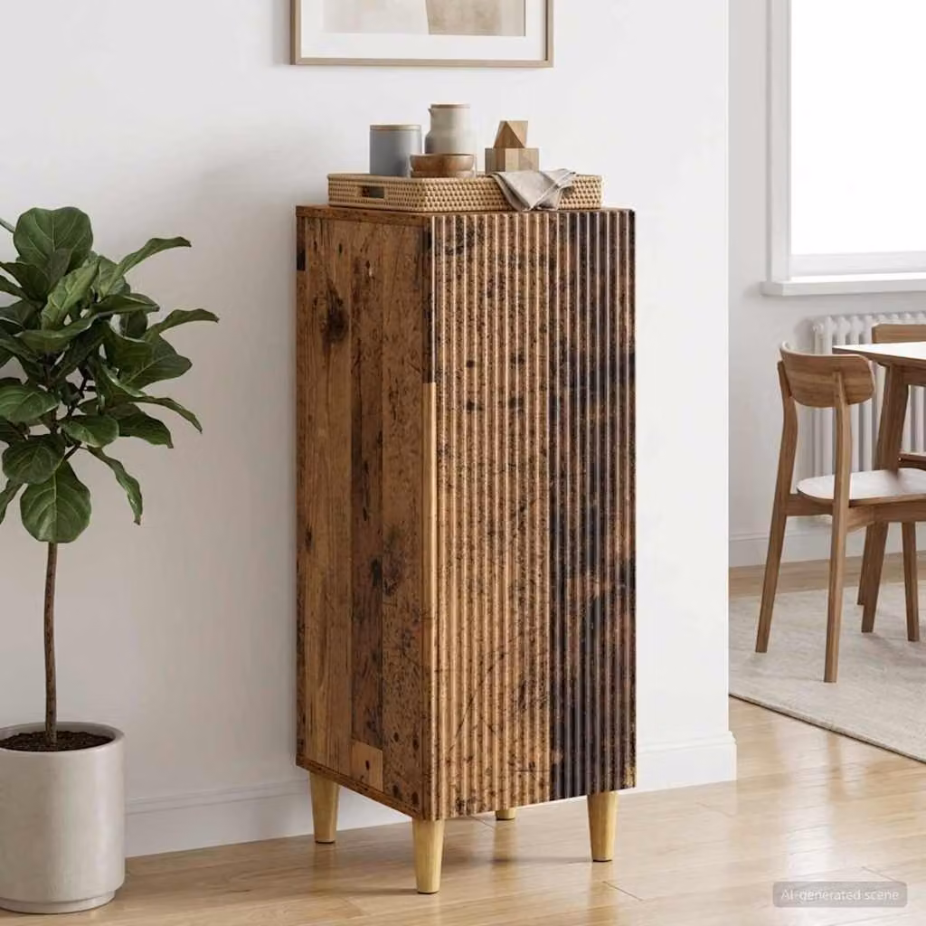 Credenza moderna vidaXL in legno ingegnerizzato color marrone L/P/H: 33 x 34,5 x 90 cm
