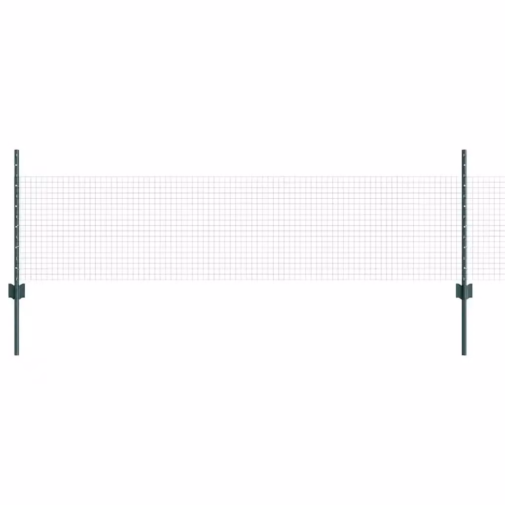 Recinzione in rete saldata con pali Videx in acciaio e PVC verde, modello da interrare, L: 50 cm, H: 25 cm – 2