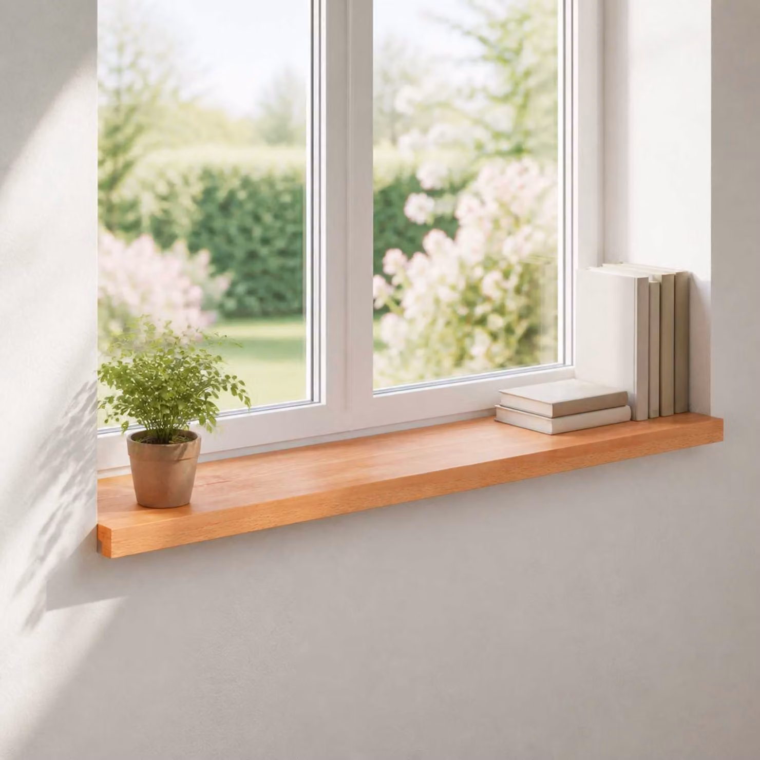 Set di 2 soglie per finestre vidaXL in legno verniciato marrone L 90 x P 40 x H 2 cm