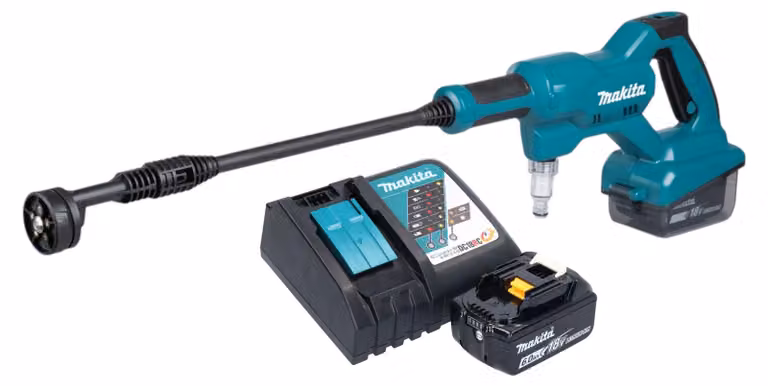 Idropulitrice a batteria Makita DHW 180 RG1 18 V 24 bar + 1x batteria ricaricabile 6,0 Ah + caricabatterie