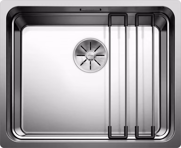 BLANCO ETAGON 500-IF Lavello a bordo piano / Acciaio inox / Lucido seta / Tappo