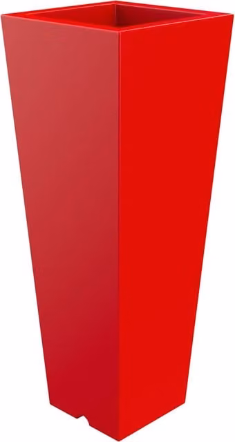 Vaso 37,5x102 cm in Resina Arkema Quadro 102 Cherry