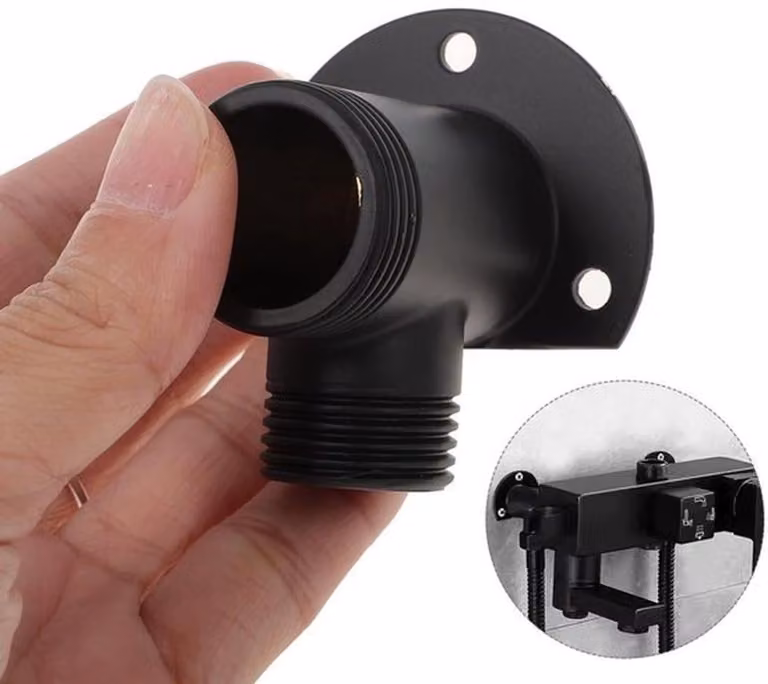 Kit di installazione per valvola doccia - Realizzato con materiali robusti - Rame - Supporto per soffione doccia - Adatto per sistemi doccia con miscelatore - 2...