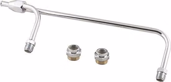 Kit tubi del carburante - Set cromato - Collegamento carburatore - 3835 cm - Argento