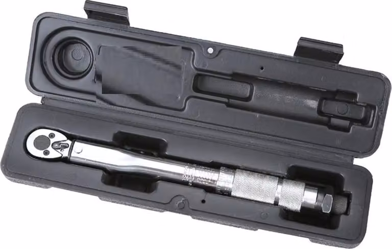 Chiave dinamometrica da 1/4 di pollice - Regolabile da 5 a 25 Nm - Colore nero