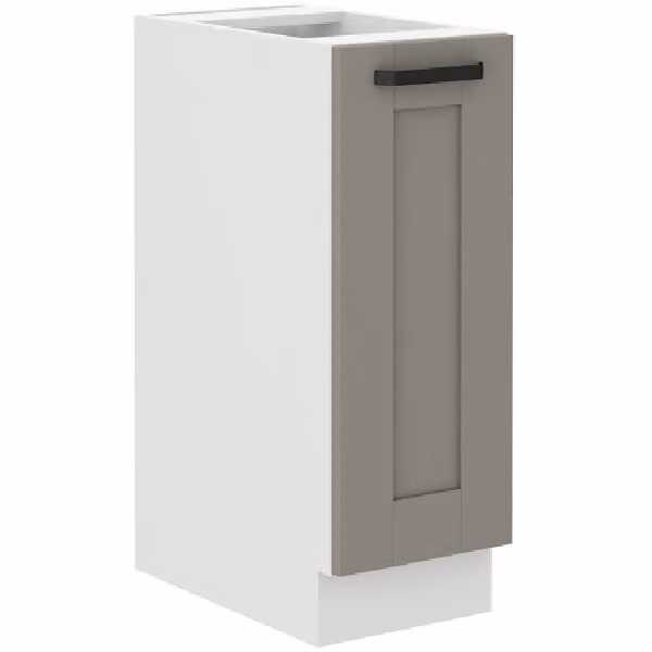 Mobile estraibile LAILI - larghezza 30 cm, grigio chiaro / bianco