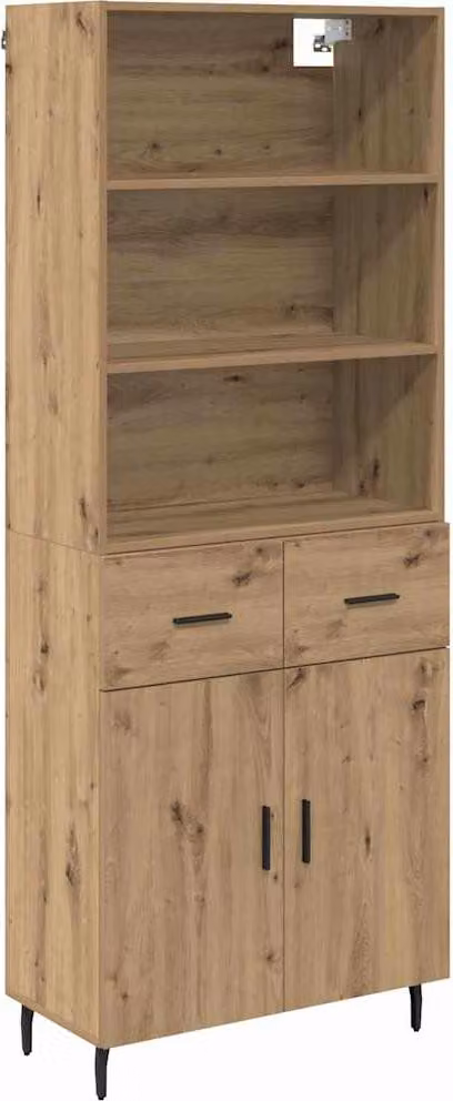 Credenza con cassetto Rovere artigianale 69,5 x 34 x 180 cm