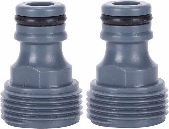 Set composto da 2 raccordi rapidi per rubinetti da giardino, adattatori per rubinetti e irrigatori, raccordo a pressione G3/4, facile installazione e utilizzo