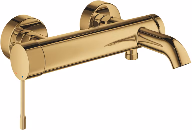 Grohe Essence Mitigeur monocommandé pour bain, montage mural, apparent, saillie 193mm, 25250GL1, 25250GL1