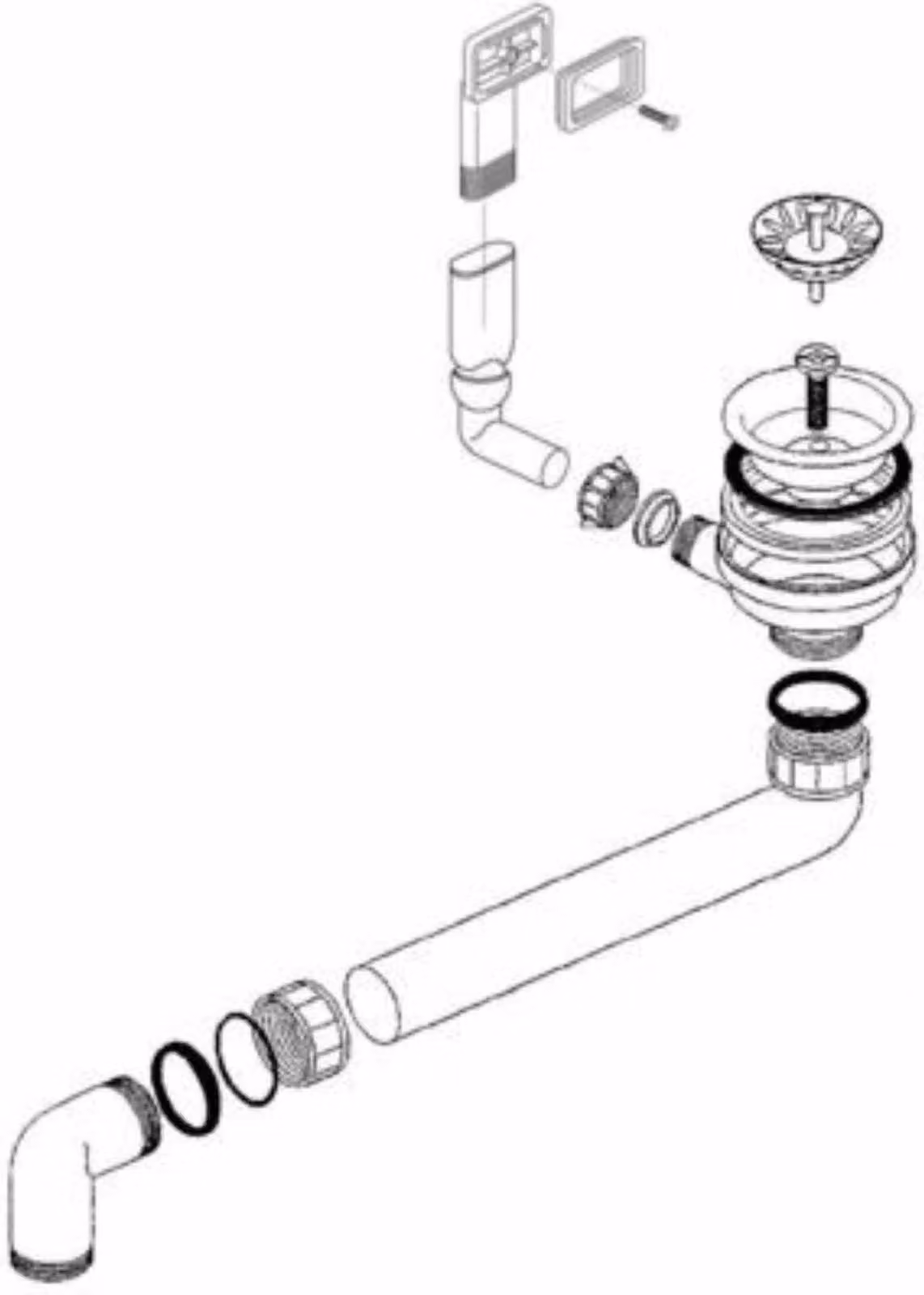Set di scarico Blanco 3,5'' con troppopieno SFE
