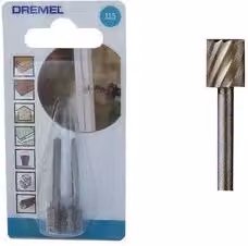 Set di 2 frese miniutensili Dremel color argento per legno, plastica e metallo tenero, diametro 7,8 mm, codice 26150115JA