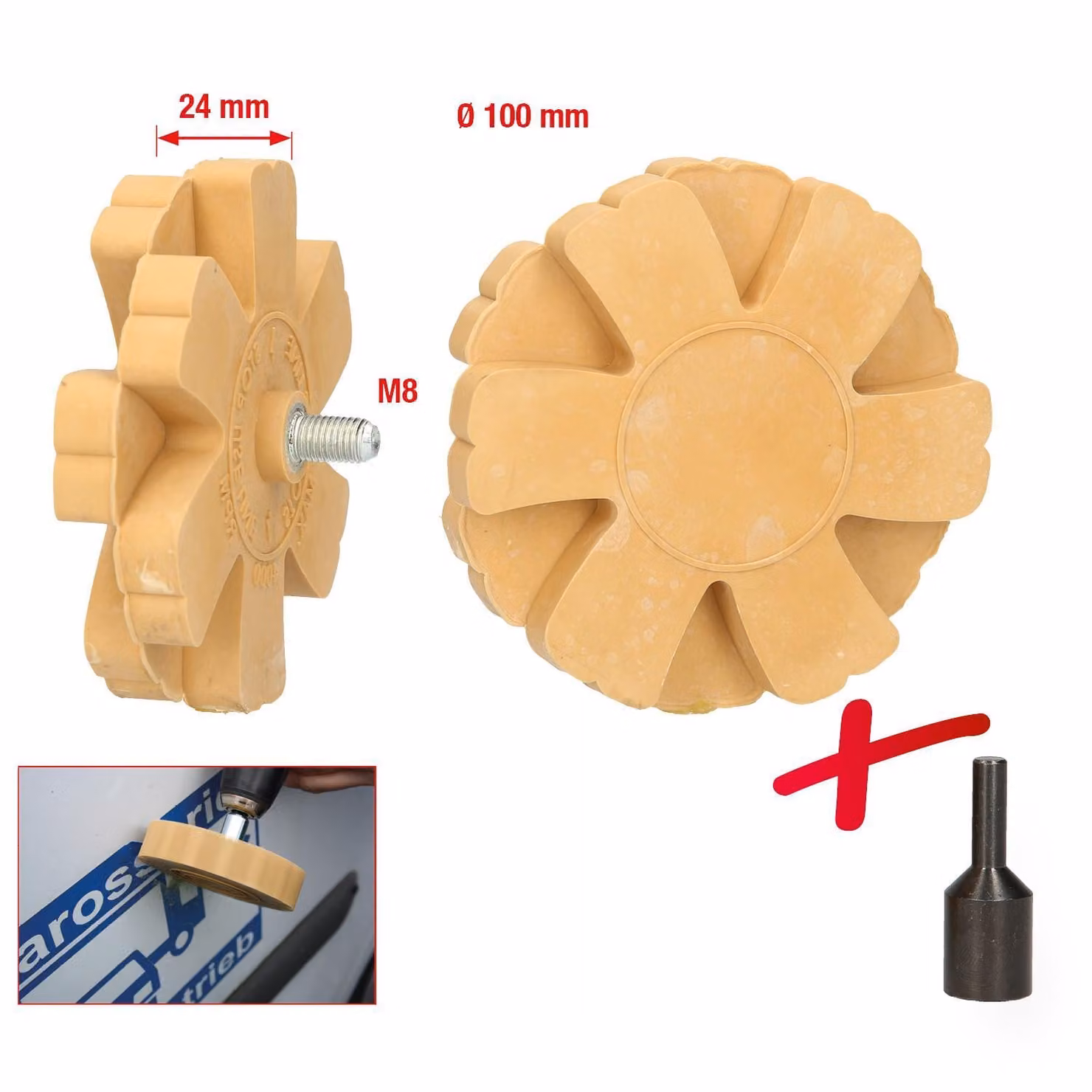 KS TOOLS Gomma da cancellare con lamelle - 515.1248
