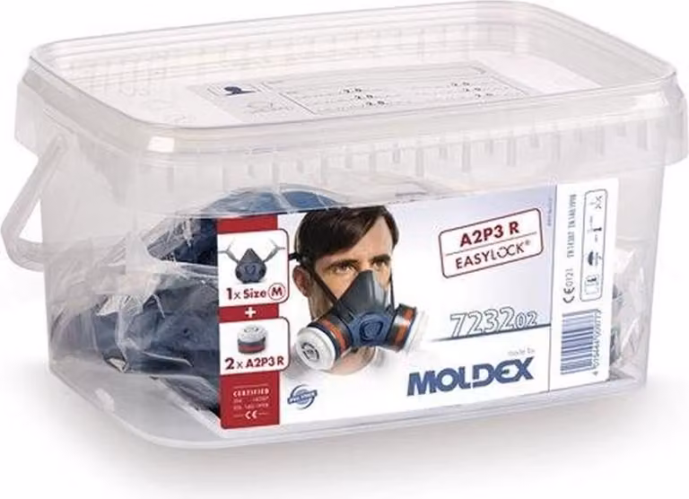 Scatola per respiratori Moldex 723202 1x 700201 2x A2P3 R filtro 923001 - 723202