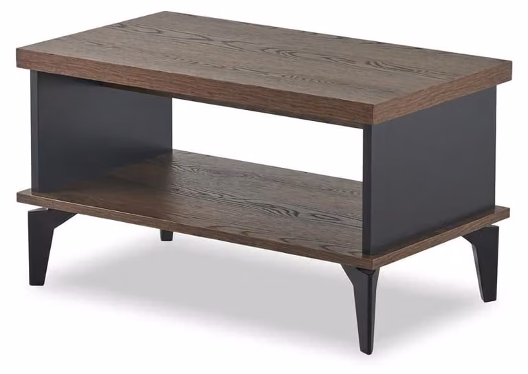 Tavolino da caffè in stile moderno, design ricercato, color marrone, mobili da ufficio minimalisti