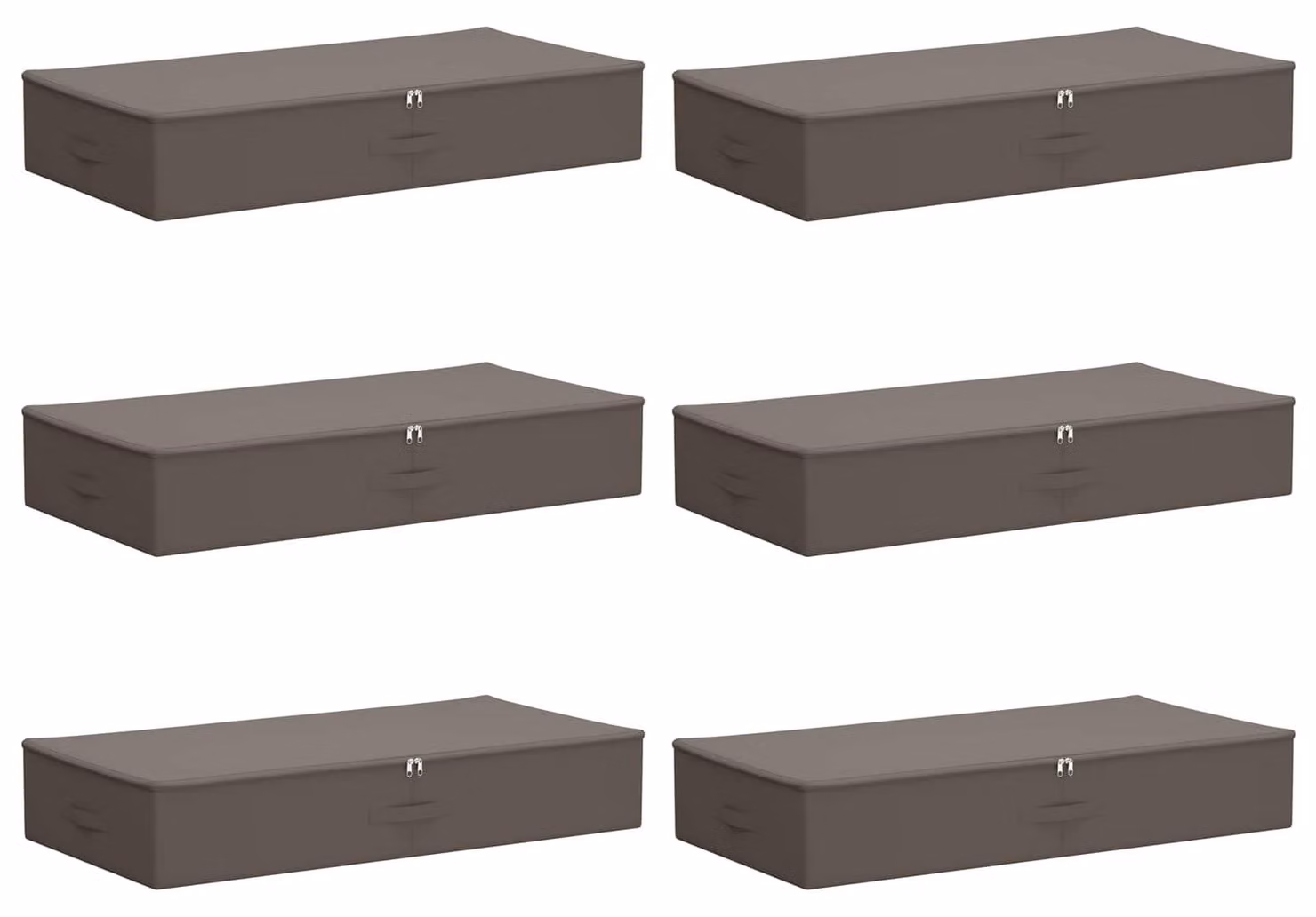 Scatola di Stoccaggio 6 pcs Grigio 90 x 48 x 15 cm