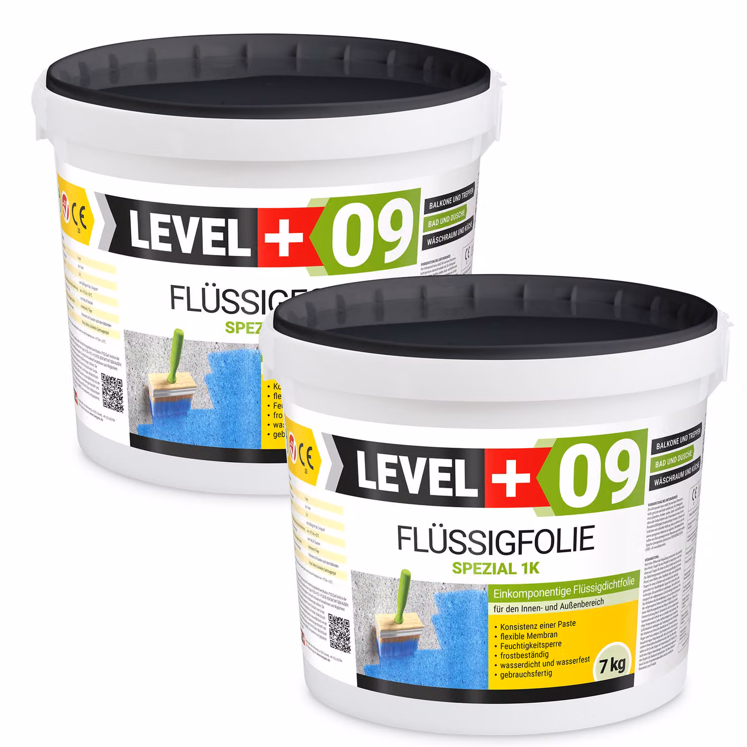 Pellicola liquida per esterni, interni Impermeabilizzazione balconi Bagno 14 kg isolamento flessibile Level+09