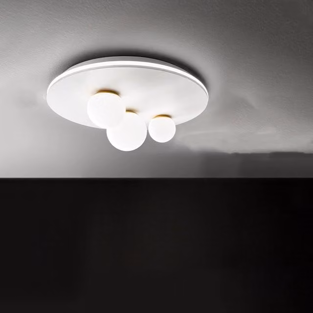 Plafoniera Moderna Perenz Illumina Ball a Sfera in Metallo e Vetro con LED da 48W, Luce Bianco Caldo – 1