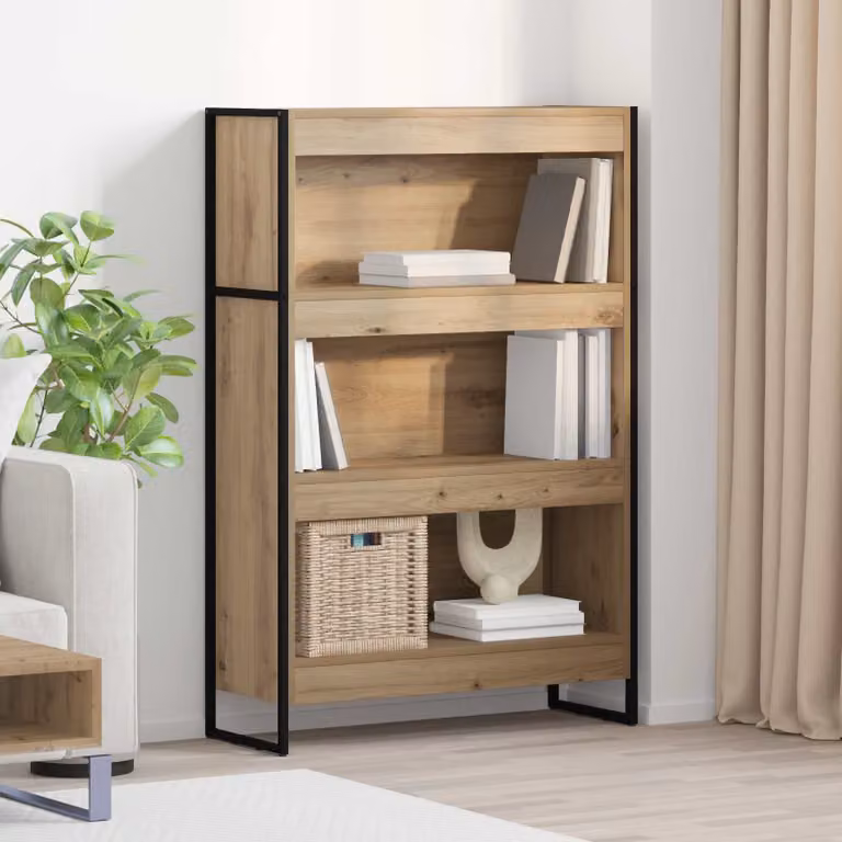 Armadio per Libri vidaXL in Stile Industrial, Colore Marrone, L/P/H: 80 x 30 x 121 cm
