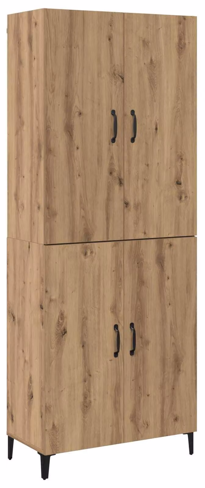 Credenza 2 pcs Rovere artigianale Legno multistrato