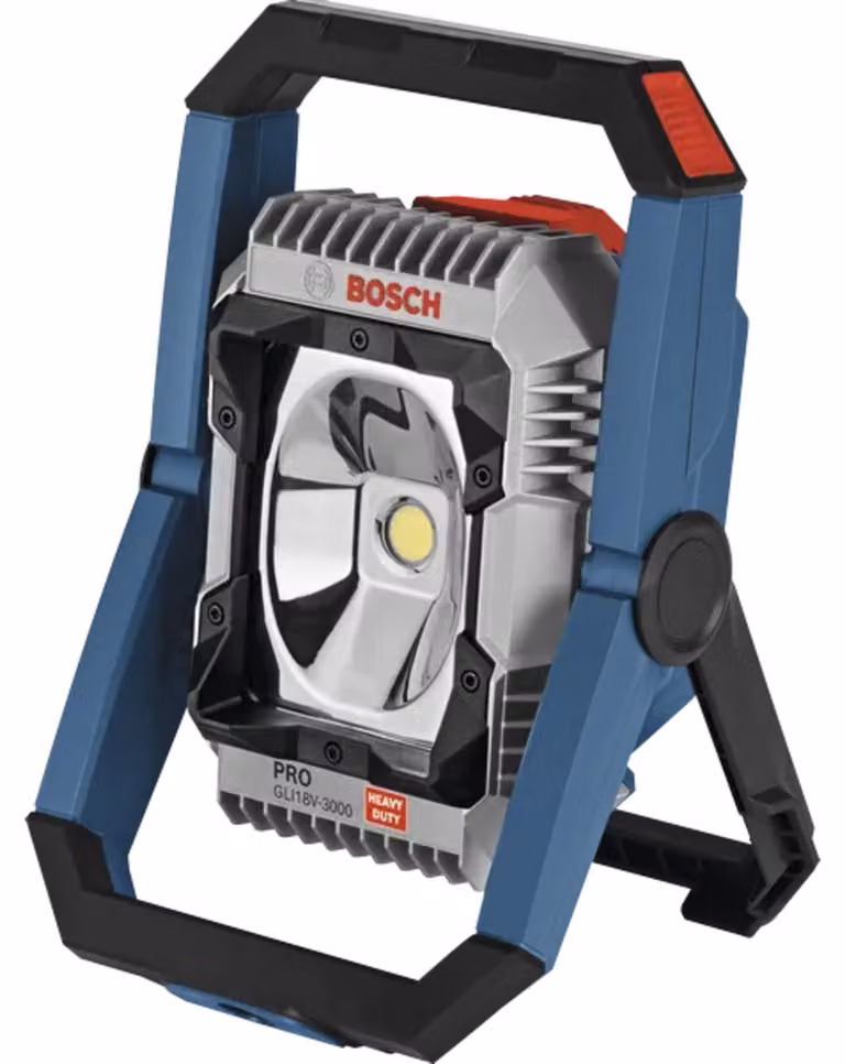 Bosch GLI18V-3000 Lampada da cantiere a batteria 18 V 3000 lm Solo ( 06014A8100 ) - senza batteria, senza caricabatterie