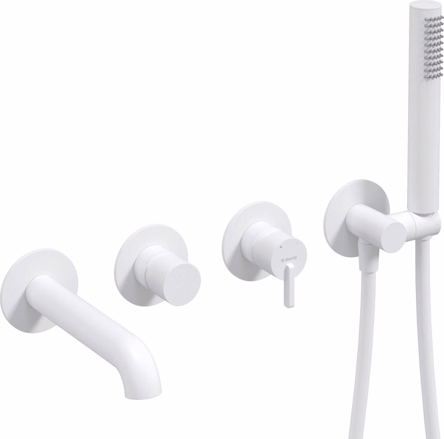 Concealed 4-hole bathtub mixer