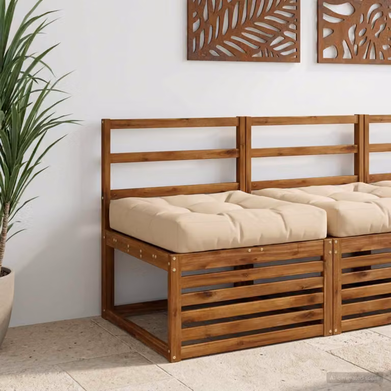 Cuscino per sedia vidaXL VIANEN in poliestere, modello moderno, colore beige