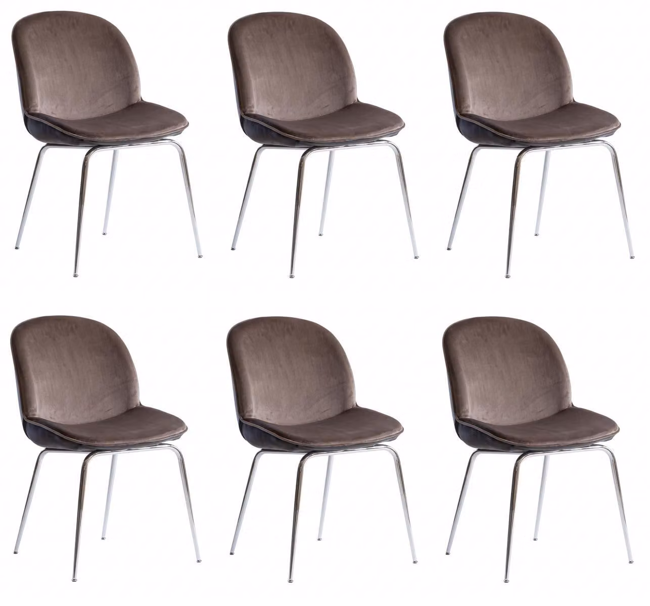 Set di 6 sedie imbottite – eleganti, comode e dal design moderno
