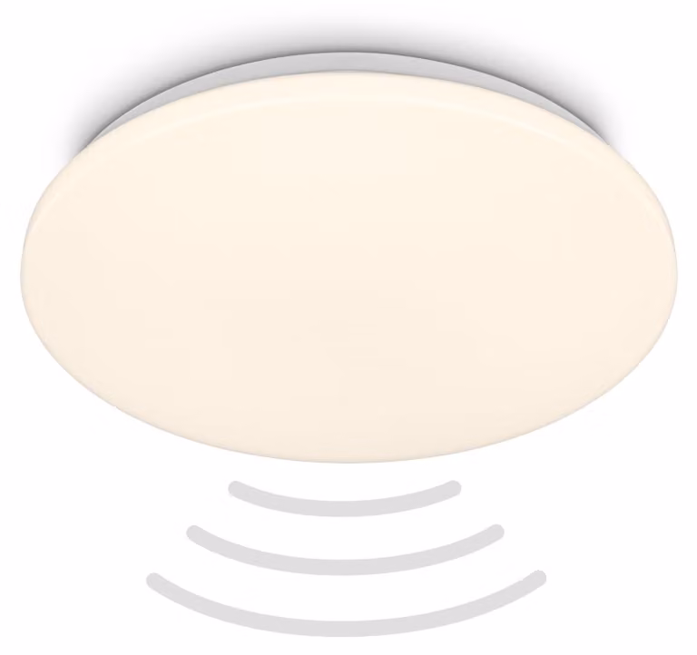 lampada da soffitto a LED con sensore di movimento IP54 lampada da bagno a LED lampada da bagno bianco caldo