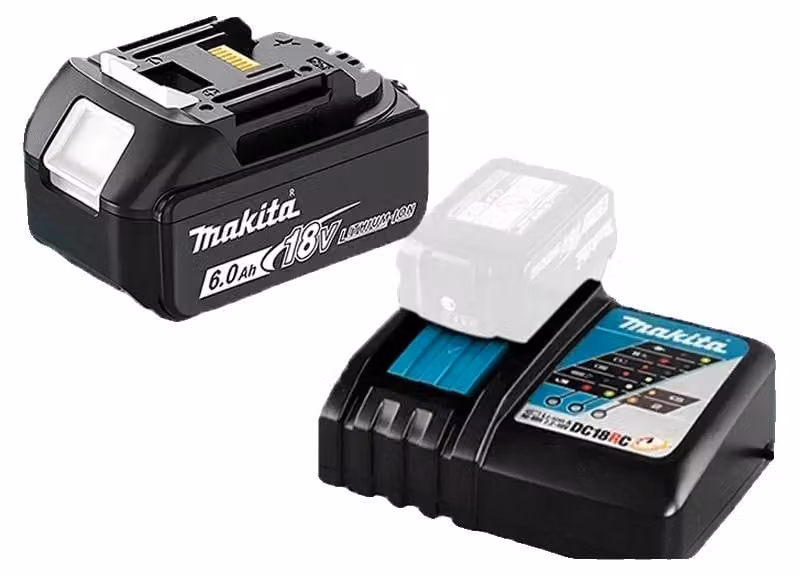 Batterie, capacità 6000 mAh, caratteristiche di sicurezza, 1 pezzo, modello DC18RC