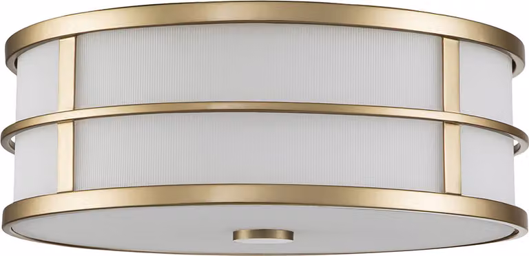 Lampada da soffitto rotonda Ø 34 cm metallo vetro in ottone crema design vintage plafoniera sala da pranzo soggiorno corridoio