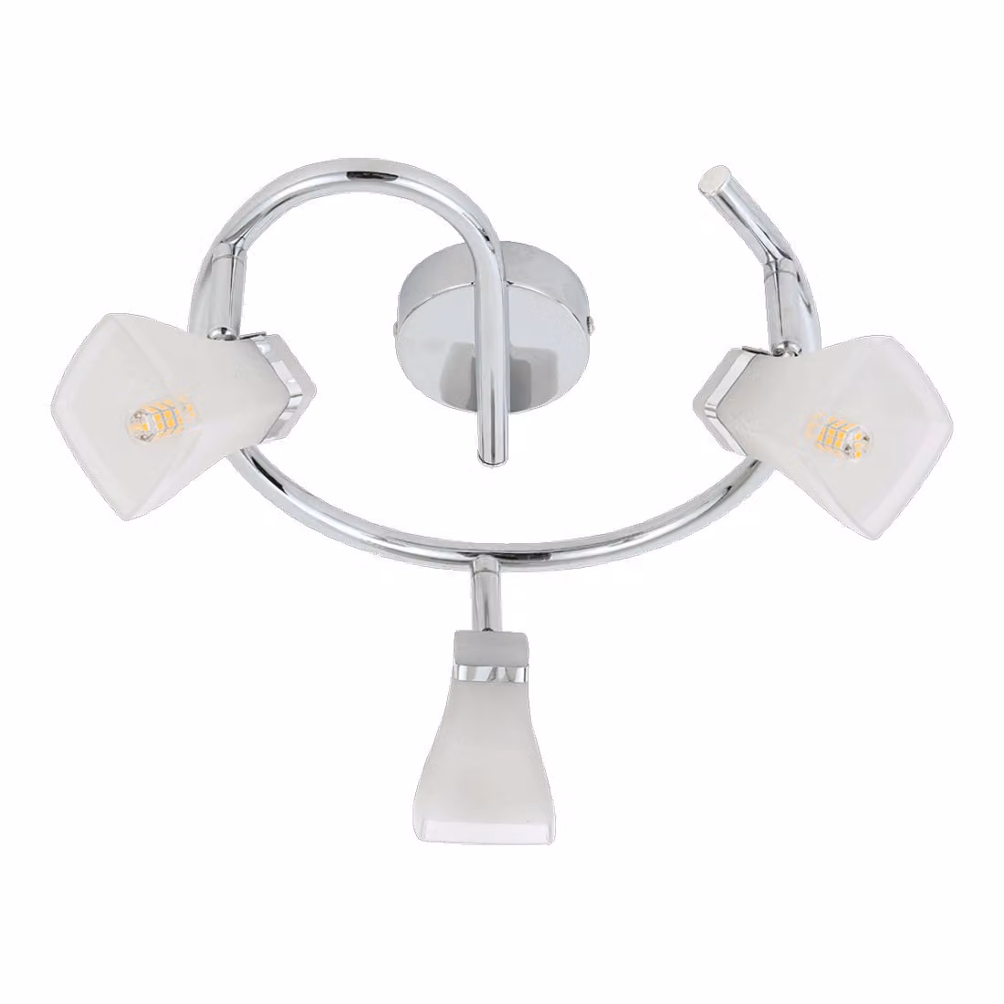 Plafoniera QUADO 3xG9/4W Cromo/bianco L: 250, L: 250, H: 135, attacco G9, dimmerabile