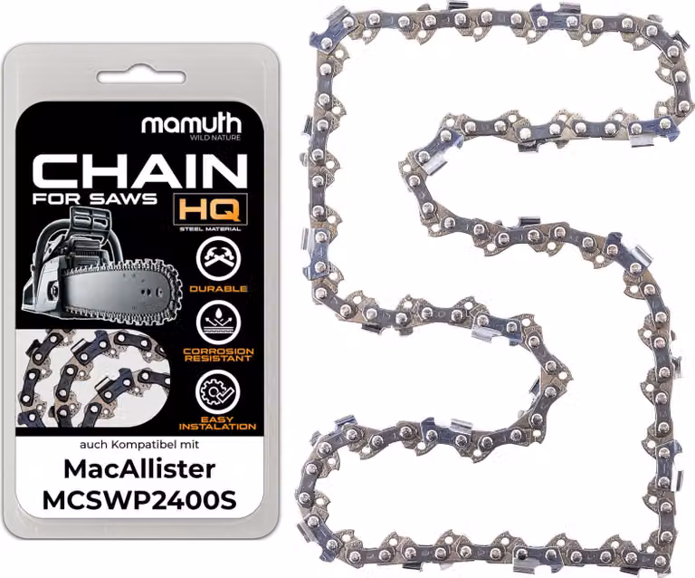 Catena per sega 45cm 1,3mm 3/8" 62TG per MacAllister MCSWP2400S
