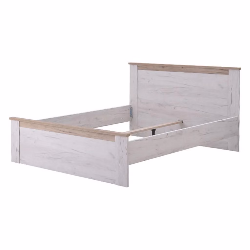 Letto Matrimoniale Claviere DMORA Marrone Larice Chiaro L/P/H: 160 x 200 x 167 cm
