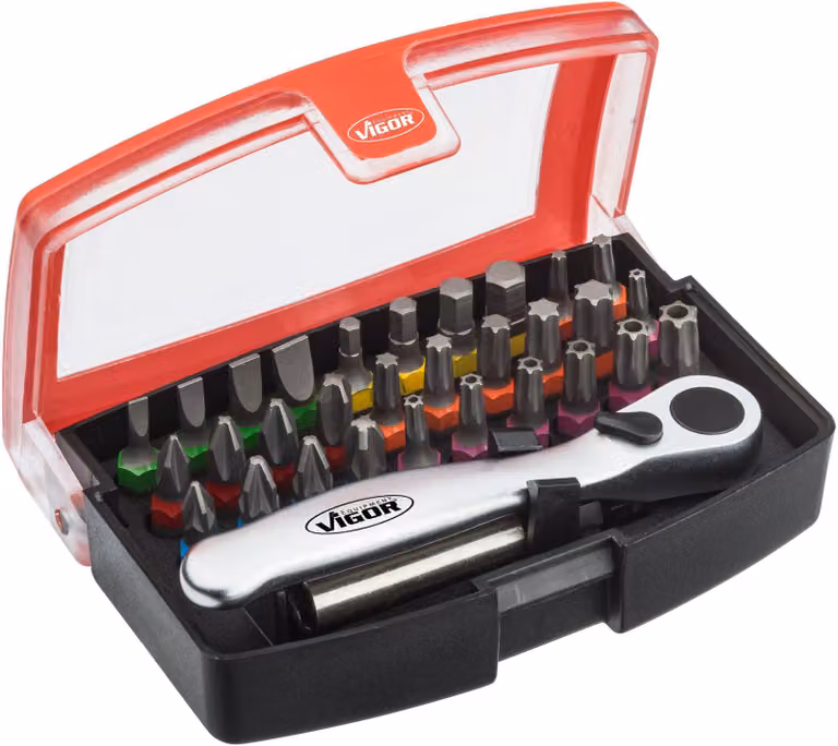 Set di cacciaviti VIGOR Set di bit (bit) V5502