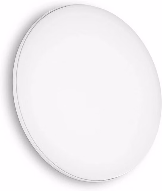 Plafoniera Moderna Ideal Lux Mib in Alluminio e Plastica Bianca con LED 19W 4000K Luce Bianca Fredda
