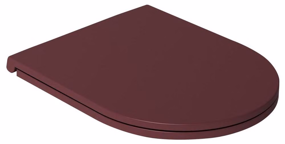 INFINITY WC-Sitz SLIM, chiusura ammortizzata, Easy Take, rosso marrone opaco