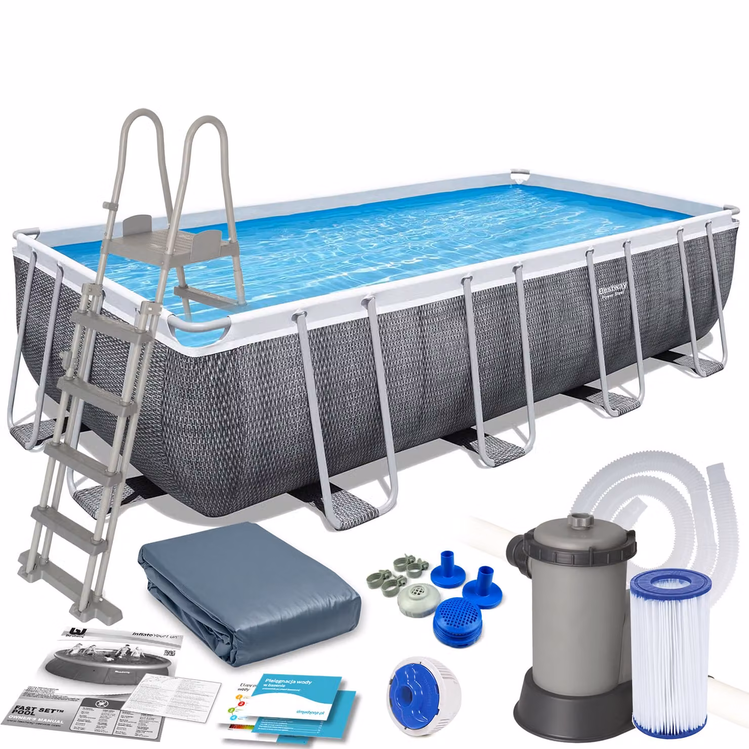 549 x 274 x 122 cm 12in1 Bestway telaio da giardino piscina 56998