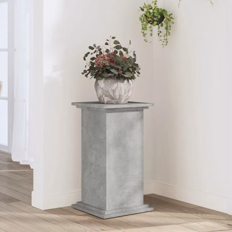 vidaXL Supporto per piante moderno Grigio Cemento L/P/H: 33 x 33 x 60 cm