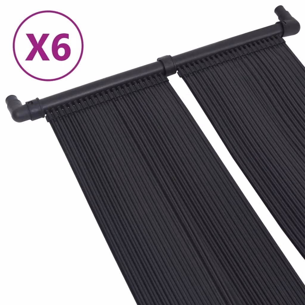 Pannello solare per riscaldamento piscina 6 pezzi 80x310 cm